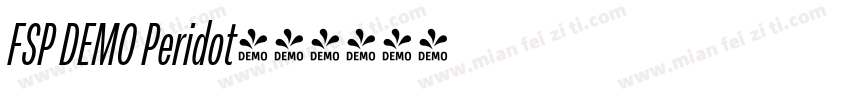 FSP DEMO Peridot字体转换